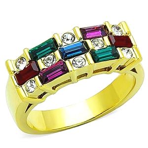 "World Of ICEETHON" Lab-Created Amethyst, Emerald, Sapphire, Ruby Wedding Rings